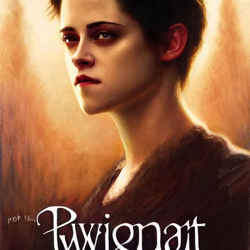 Image similar to detailed poster for twilight the movie with kristen stewart and robert pattinson, highly detailed painting by gaston bussiere, craig mullins, j. c. leyendecker 8 k, cold temperature, movie poster