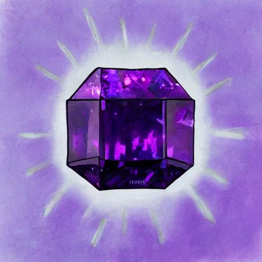 Image similar to Floating dark-purple crystal shard 🎨🖌️