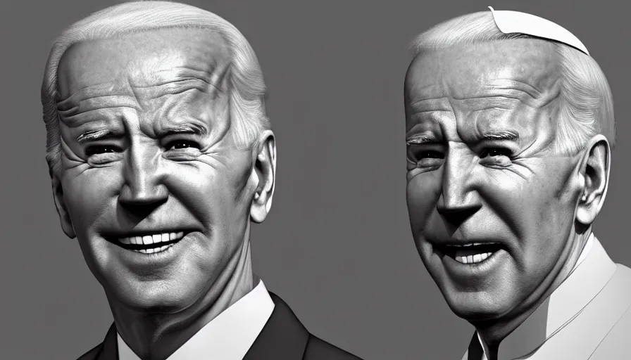 Image similar to joe biden is the pope, hyperdetailed, artstation, cgsociety, 8 k