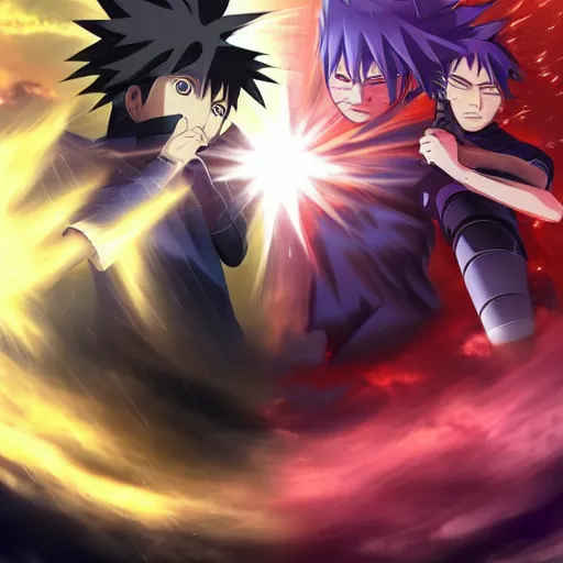 Naruto vs Sasuke, Daily Anime Art