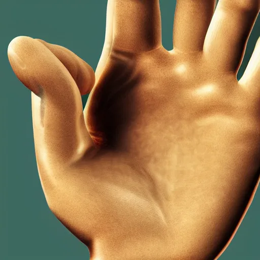 Image similar to photorealistic high detail illustration of a hand, subsurface scattering, 8 k, hdr