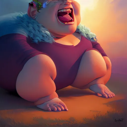 Prompt: melanie trump as a chubby troll, ben hur, loftis, cory behance hd by jesper ejsing, by rhads, makoto shinkai and lois van baarle, ilya kuvshinov, rossdraws global illumination