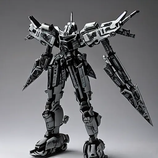 Prompt: slim full body ornate armored core by fujioka kenki and by mamoru nagano,