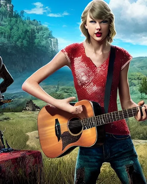 Prompt: taylor swift, far cry 6