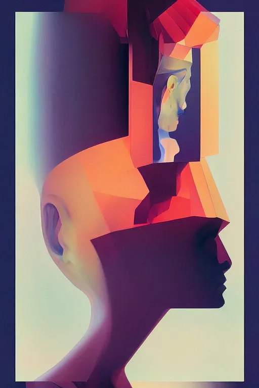 Image similar to woman wearing oculus and digital glitch head edward hopper and james gilleard, zdzislaw beksisnski, higly detailed