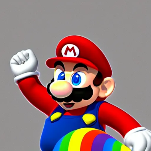 Prompt: homosexual mario