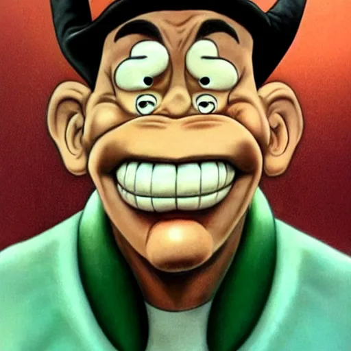 Image similar to photorealistic popeye,