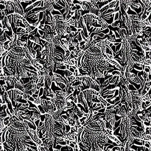 Image similar to coral patterns, black and white, texture, heightmaps, deep of field