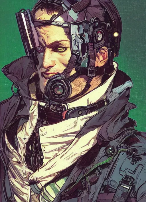 Image similar to cyberpunk climber. portrait by ashley wood and alphonse mucha and laurie greasley and josan gonzalez and james gurney. splinter cell, apex legends, rb 6 s, hl 2, d & d, cyberpunk 2 0 7 7. realistic face. character clothing. vivid color. dystopian setting.