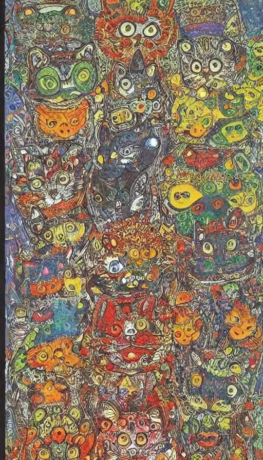 Image similar to The end of an organism, by Louis Wain