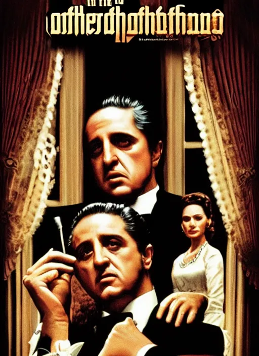 Image similar to dvd box art for the godfather 4