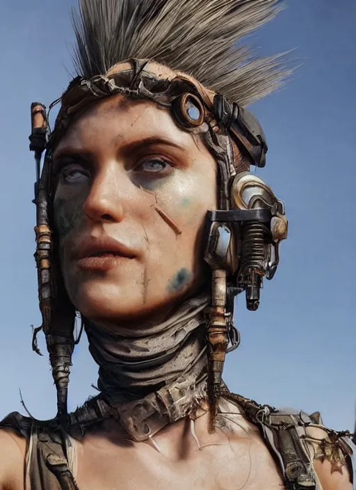 Prompt: hyper realistic photography portrait of postapocalyptic ciberpunk coachella burningman pagan medieval tribal festival warrior curvy partygirl valkyr face cinematic, vallejo, craig mullins greg rutkowski, artstation, cgsociety