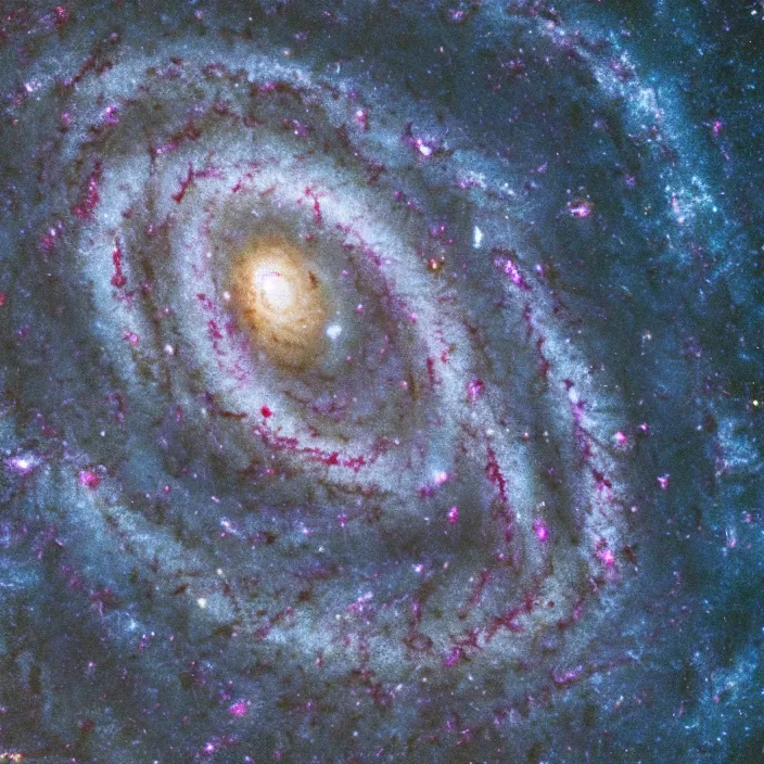 Image similar to A spiral galaxy with a barrel, NASA true color photograph, very detailed, 8k resolution