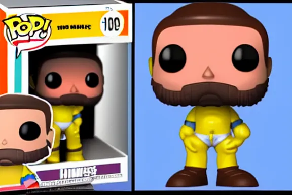 Prompt: multiple angles of homer as a funko pop