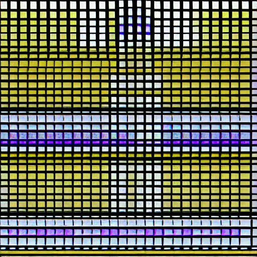 Image similar to ansi art pipe organ, ms - dos screen with scanlines