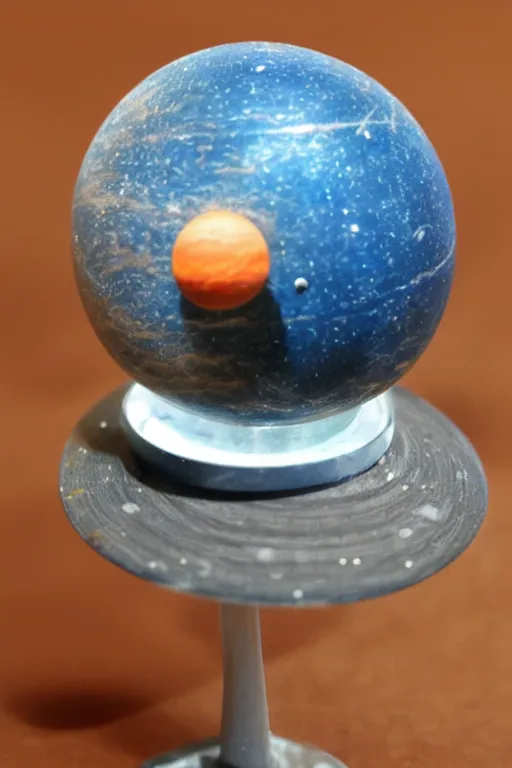 Prompt: a miniature model of the solar system