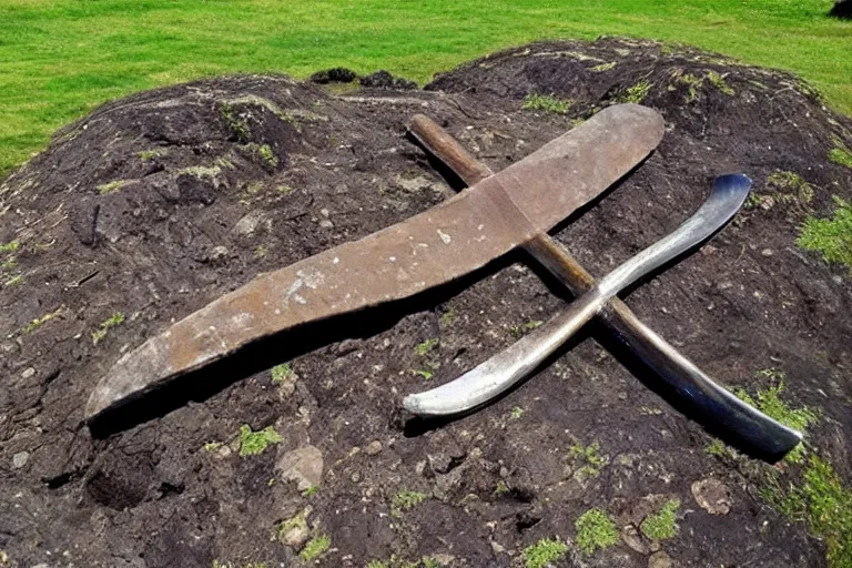 Prompt: “viking age battle axe found in Birka”