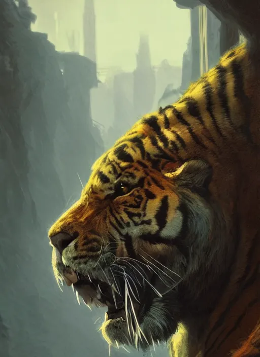 ArtStation - Tiger Line Art