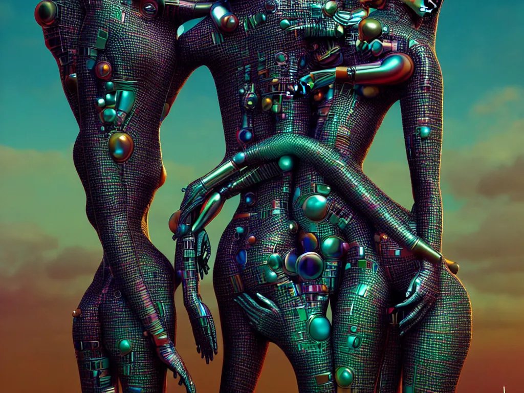 Image similar to highly detailed photo of futuristic body love, trending on deviantart, neo surrealism, sharp focus, a lot of little details, octane, masterpiece, art by max ernst