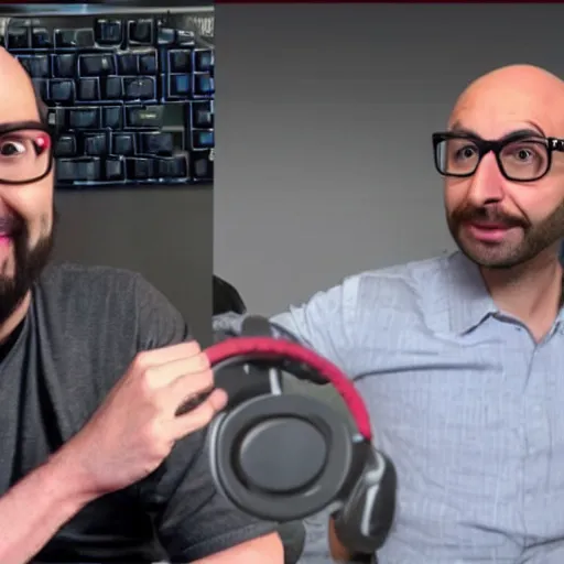 Image similar to vsauce doing a pro gamer move