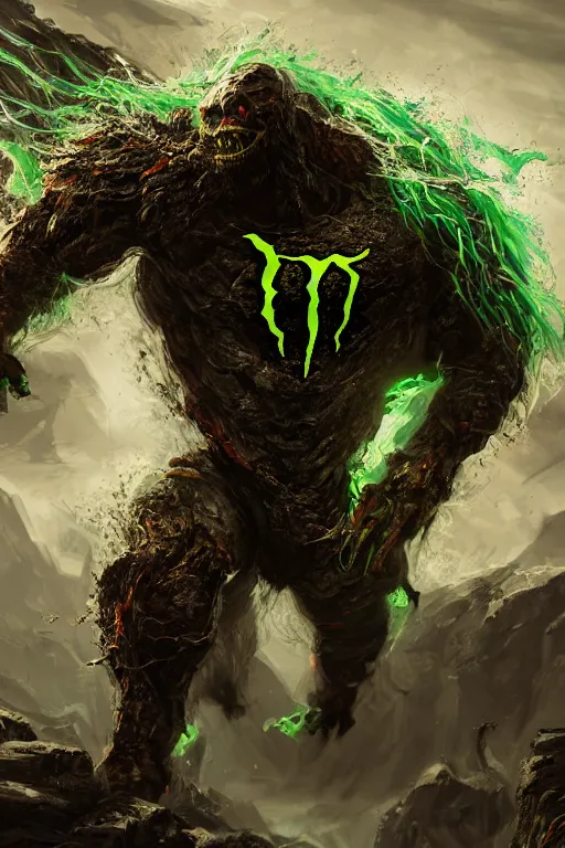 Image similar to monster energy drink, concept art, wlop, digital painting, trending on artstation, highly detailed, epic composition, official media, 8 k uhd