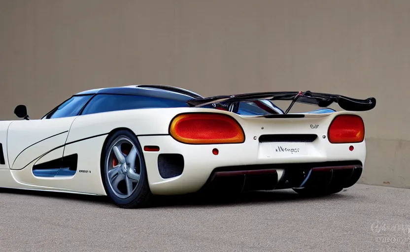 Image similar to a Koenigsegg if it was designed in 1986, photography, 8k, show room,