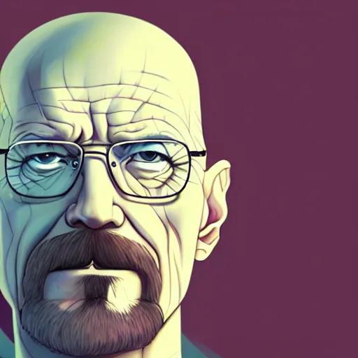 Image similar to a portrait of walter white, art by lois van baarle and loish and ross tran and rossdraws and sam yang and samdoesarts and artgerm and saruei and disney, digital art, highly detailed, intricate, sharp focus, trending on artstation hq, deviantart, unreal engine 5, 4 k uhd image