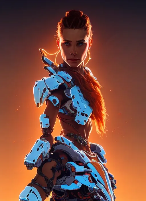 Image similar to symmetry!! portrait of machine from horizon zero dawn, intricate, elegant, highly detailed, digital painting, artstation, concept art, smooth, sharp focus, illustration, art by artgerm and greg rutkowski and alphonse mucha, 8 k