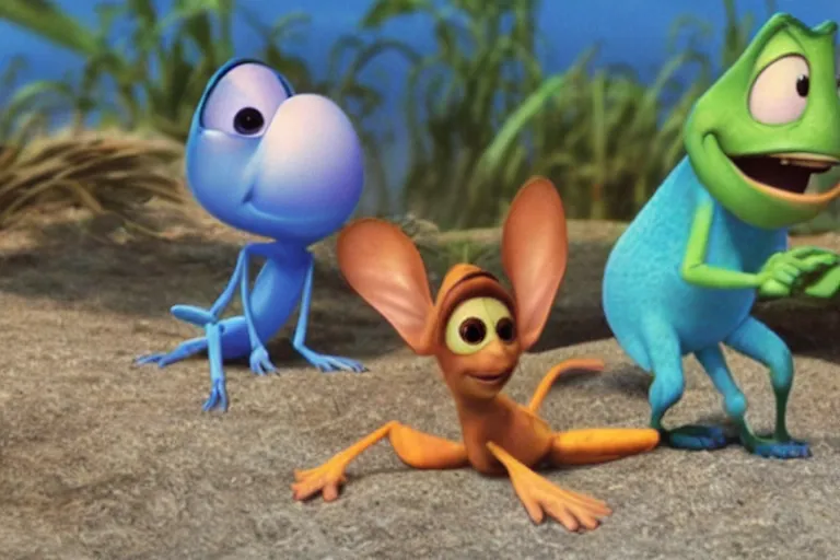 Image similar to disney pixar's a bug's life, cgi