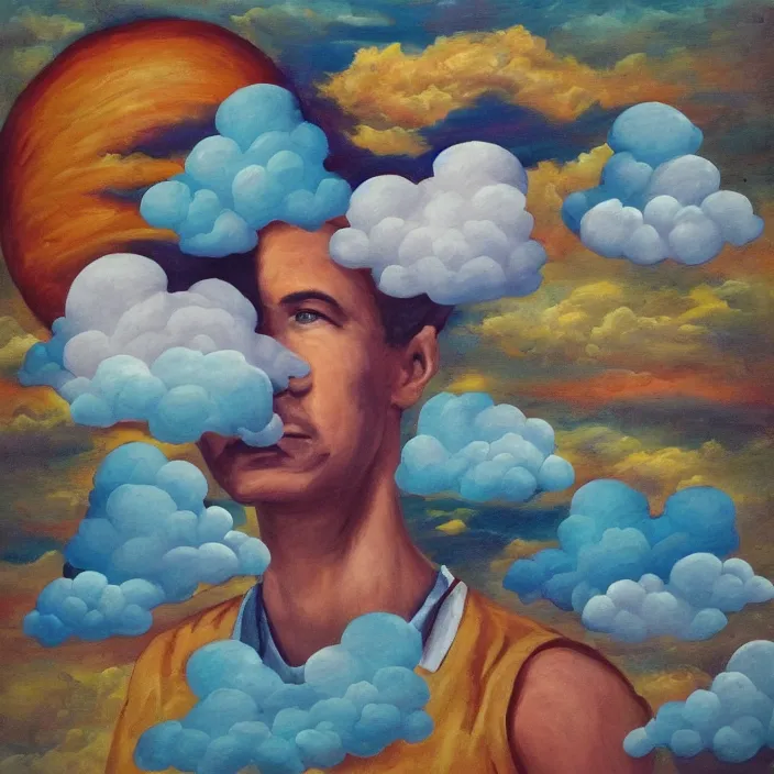 Image similar to my head is full of clouds