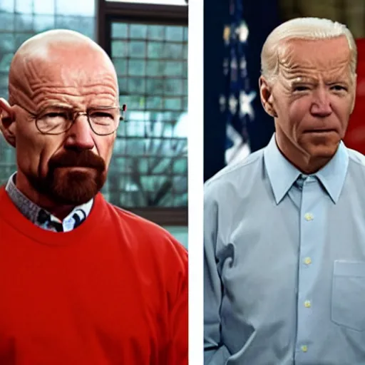 Image similar to walter white and biden