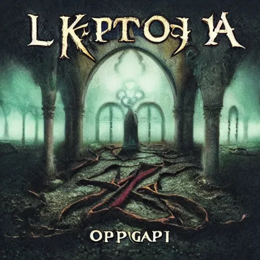 Prompt: ligma as an opeth album cover