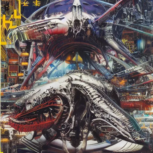 Image similar to album cover art, japanese magazine covers, by daniel kirk, by john berkey, by hr giger, hd, hyper detailed, 4 k