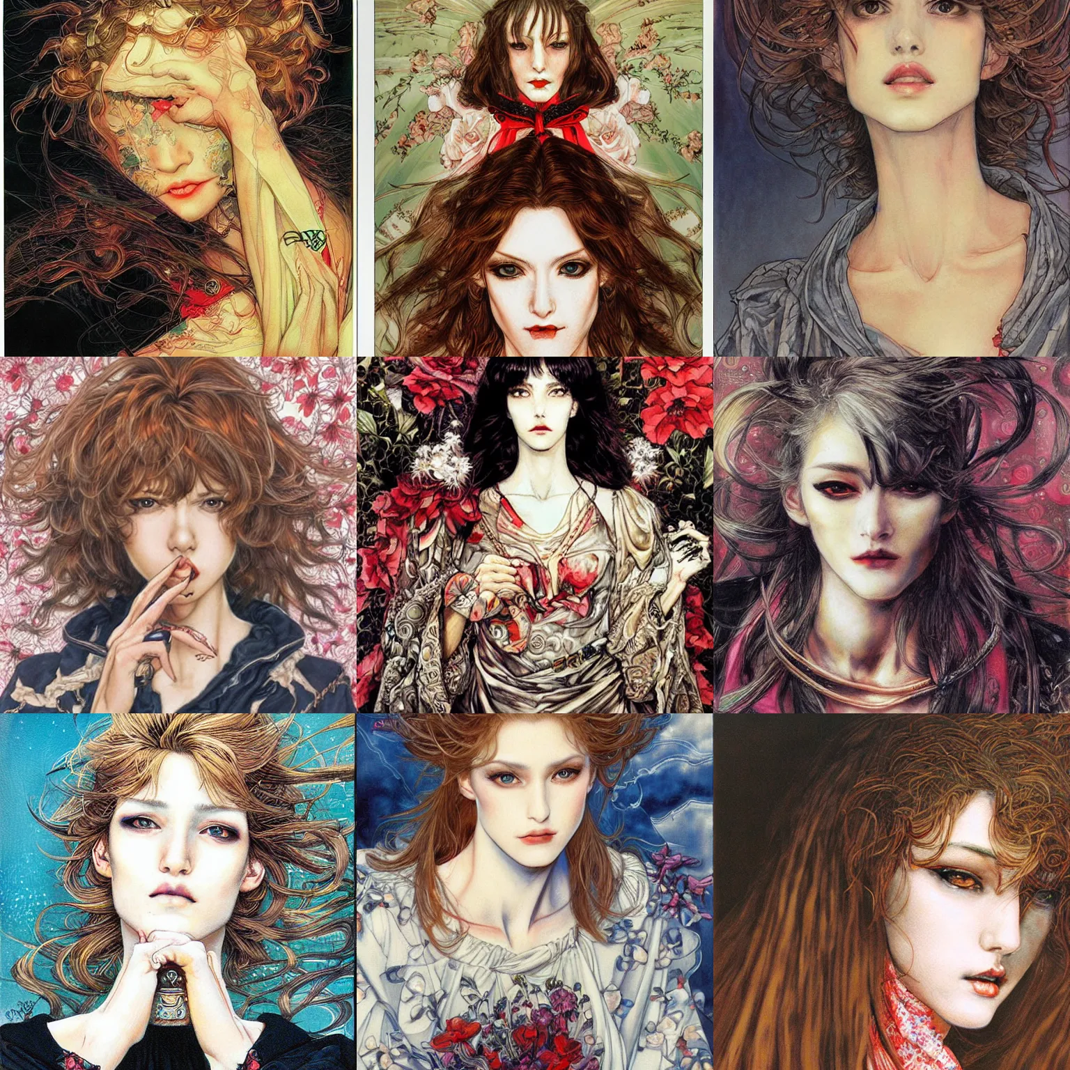 Prompt: beautiful woman portrait, by ayami kojima