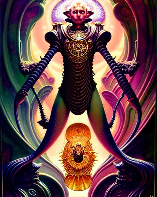 Image similar to the emperor tarot card, fantasy character portrait made of fractals, ultra realistic, wide angle, intricate details, the fifth element artifacts, highly detailed by peter mohrbacher, hajime sorayama, wayne barlowe, boris vallejo, aaron horkey, gaston bussiere, craig mullins