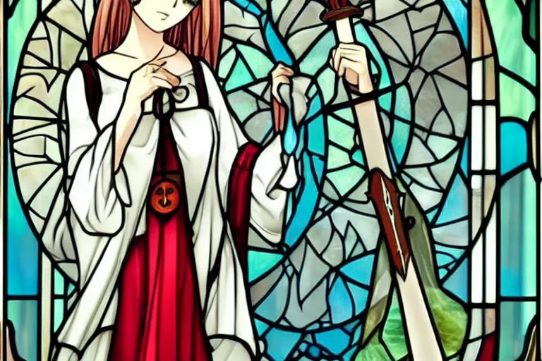 Last time stained glass and anime girl anime 970157 on animeshercom