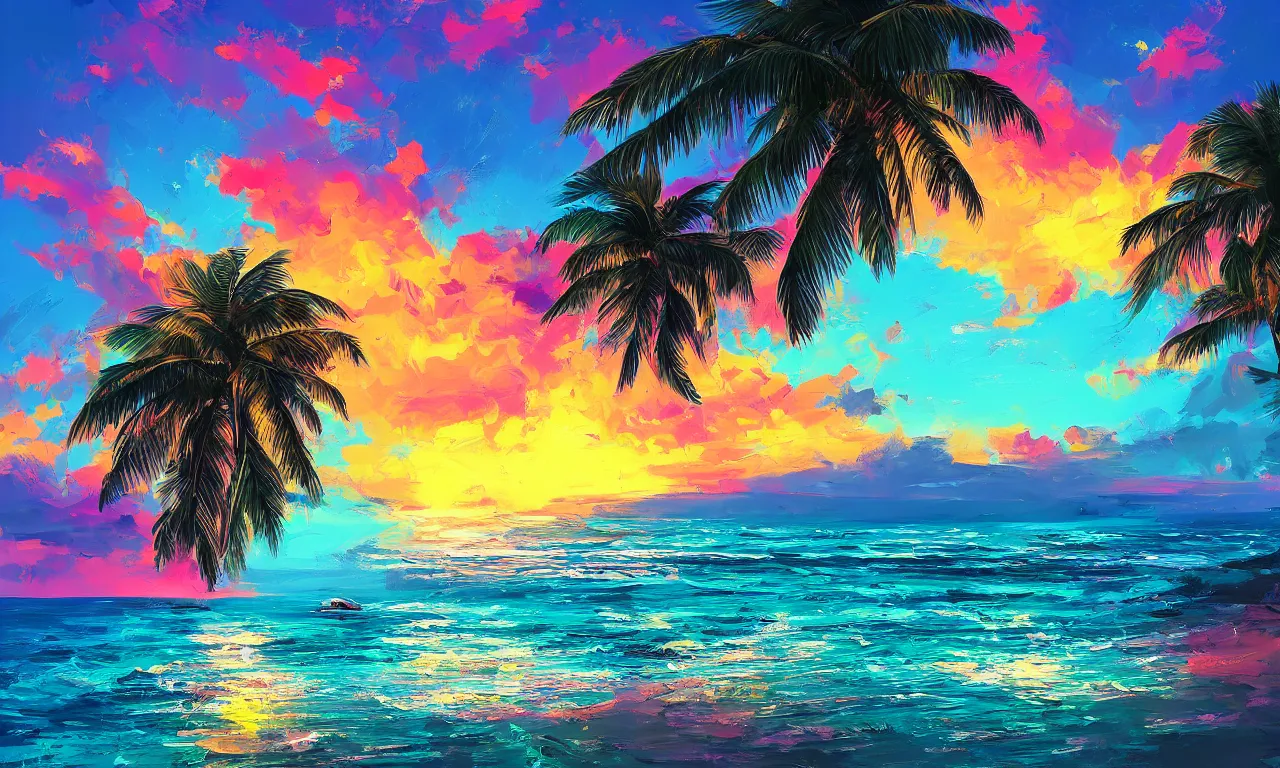 Image similar to paradise beach by alena aenami artworks in 4 k