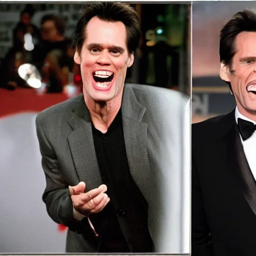 Image similar to Jim Carrey attacks Jim Carrey