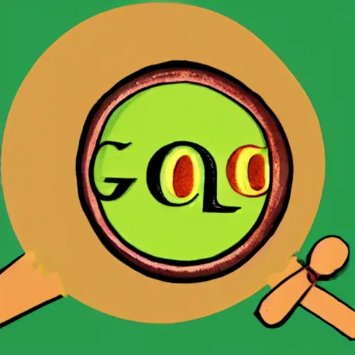 Image similar to google logo in the soup of alphabets