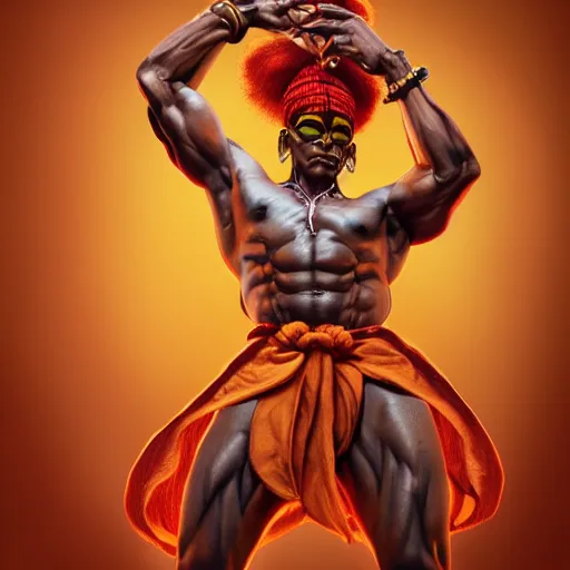 Prompt: rupaul as dhalsim street fighter, portrait, ultra realistic, concept art, intricate details, highly detailed, photorealistic, octane render, 8 k, unreal engine, art by frank frazetta, simon bisley, brom