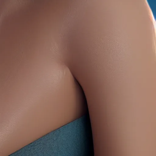 Prompt: Closeup photo of shaven armpit, smooth texture, octane render, 4k, ultraHD