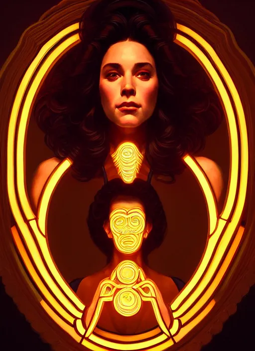 Image similar to symmetry!! portrait of seinfeld, glowing lights!! intricate, elegant, highly detailed, digital painting, artstation, concept art, smooth, sharp focus, illustration, art by artgerm and greg rutkowski and alphonse mucha