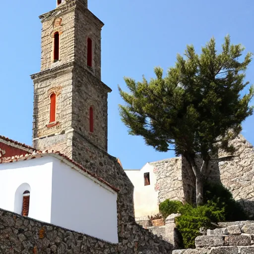 Prompt: cadaques church