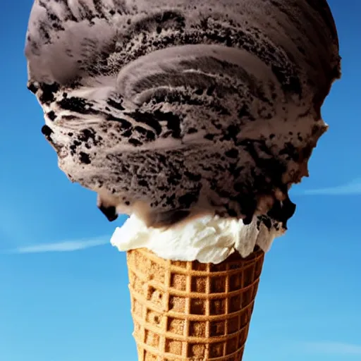 Image similar to planet earth on an ice cream cone