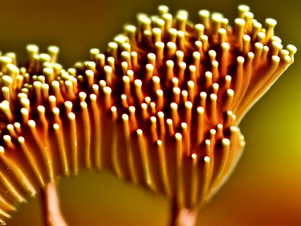 Image similar to highly detailed photo of exotic fungus sharp focus, masterpiece