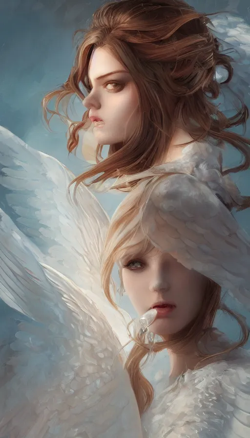 Prompt: angelic young female | | seductive - fine - face, pretty face, key visual, realistic shaded perfect face, fine details by stanley artgerm lau, wlop, nekro, james jean, andrei riabovitchev, marc simonetti, and sakimichan, trending on artstation