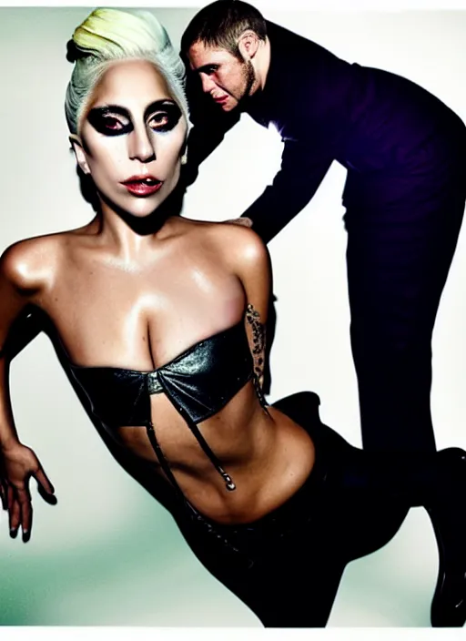 Image similar to lady gaga photoshoot by annie leibovitz