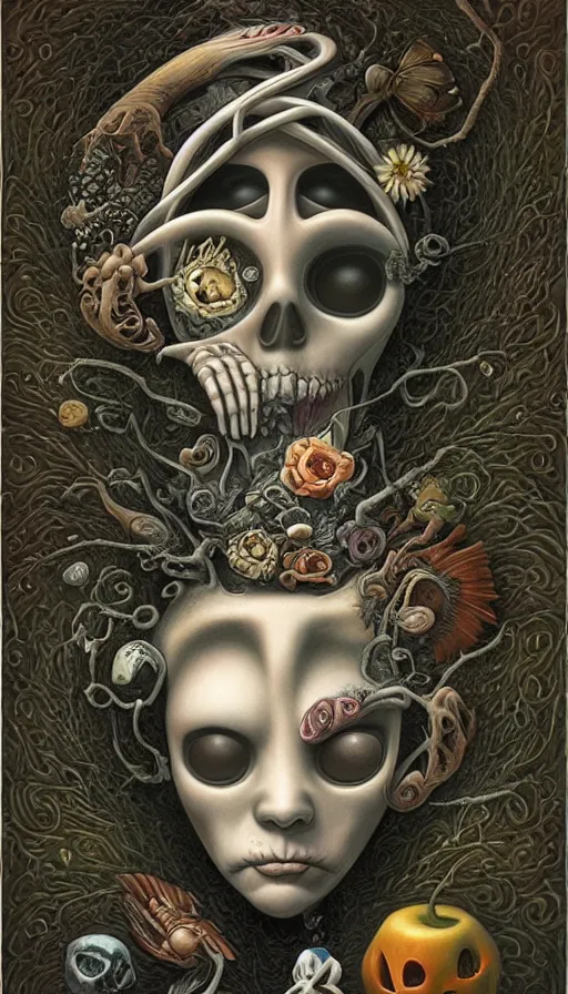 Image similar to life and death mixing together, by naoto hattori