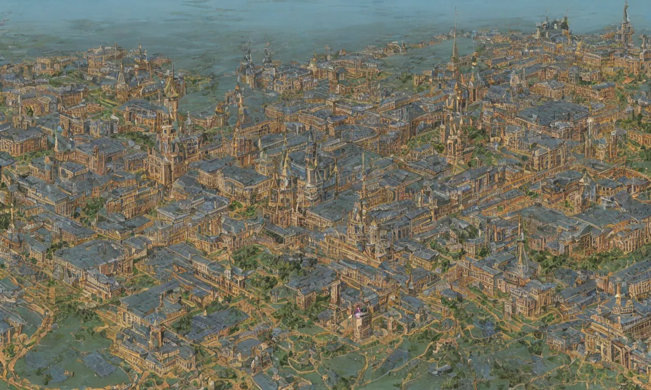 Image similar to Imperial Russia, under funded city, realistic