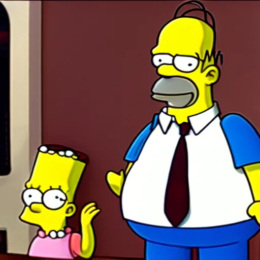 Prompt: Homer Simpson In pulp fiction